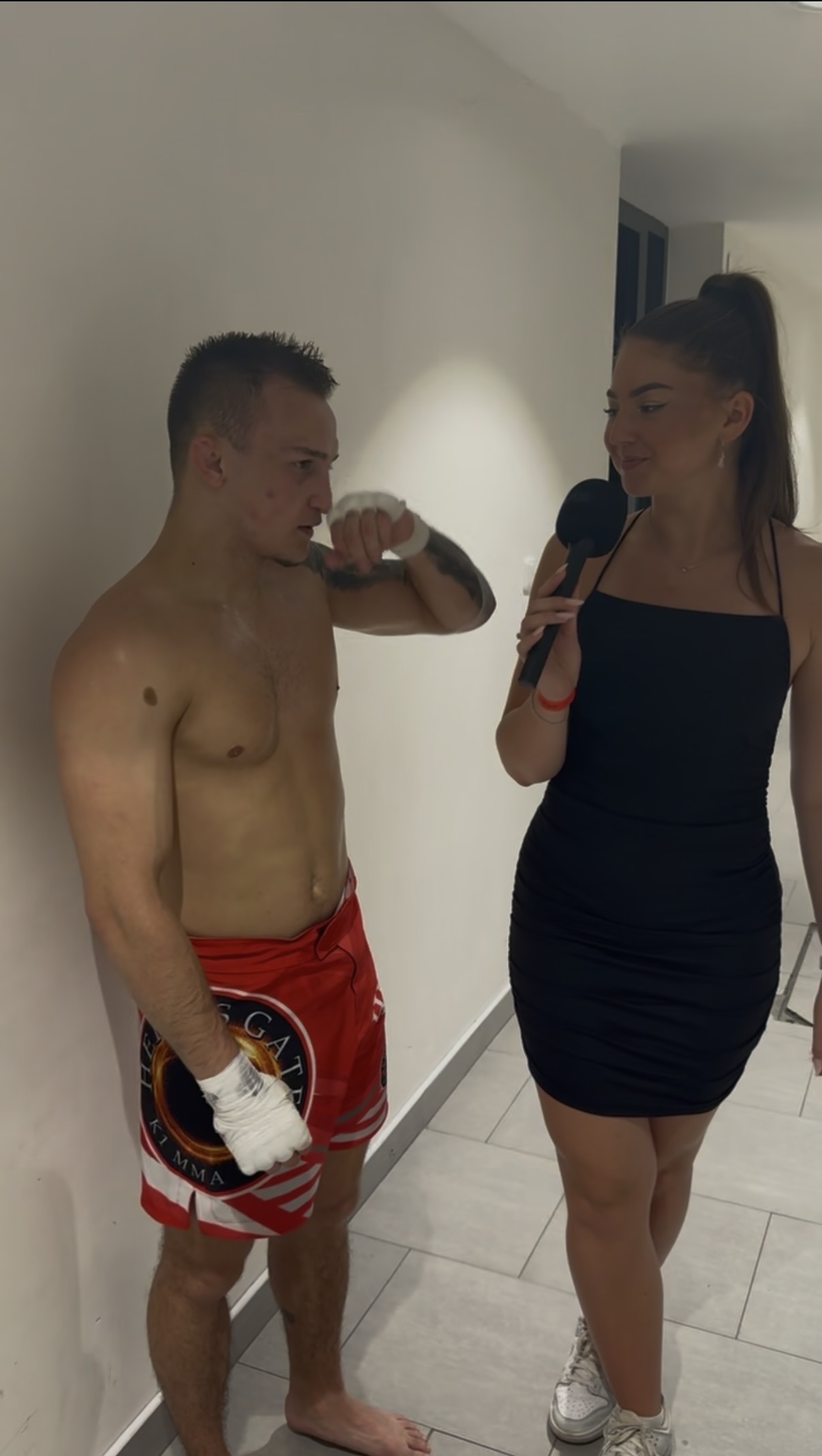 Aneta Kubátová vede rozhovor se sportovcem
